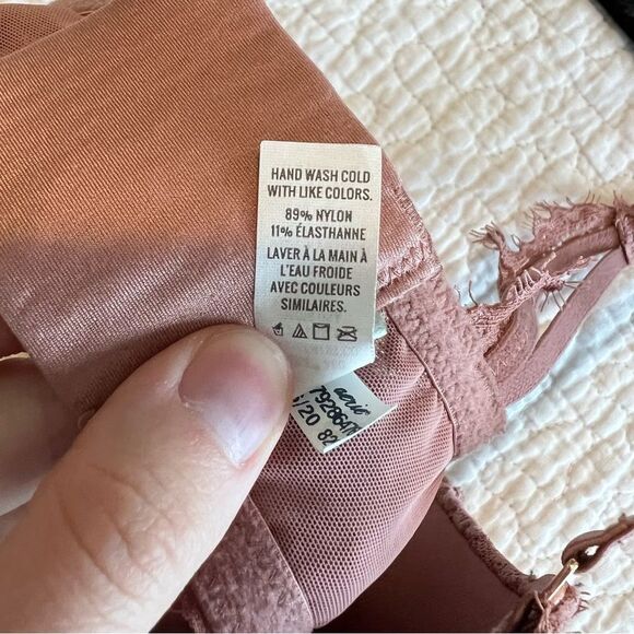 ✨ Aerie Floral Lace Real Power Balconette Lightly Lined Bra Dusty Pink 34D - Picture 6 of 6